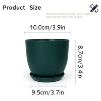 Jardinières d'intérieur modernes en plastique de 3,9 pouces, ensemble décoratif pour la maison et le jardin, pots à fleurs, conteneurs pour plantes d'intérieur