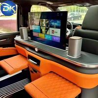 Cloison de séparation TV en cuir PU de luxe Dingkong, personnalisable pour Vito W447 V Class Metris Sienna Hiace Escalade RS G008