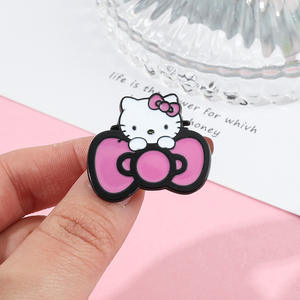 Dibujos animados de estilo japonés para accesorios de broche Sanrio con Kuromi Hello Kitty My Melody Digital Metal Christmas Made Zinc - Product Image 2