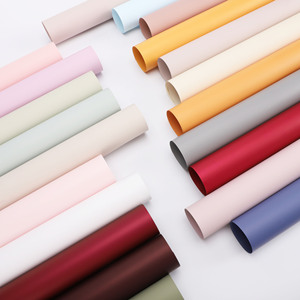 Rollo de Papel Sintético Ecológico de Lujo, Color Sólido Mate, Efecto Niebla Matutina, Impermeable, para Envolver Flores, con Revestimiento de Doble Cara - Product Image 1