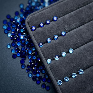 Zafiros Azules Naturales Sueltos, Corte Brillante Redondo de 2.0mm a 3.0mm, Encerados y Aceitados para Joyería - Product Image 4
