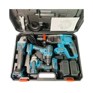 Kit d'outils électriques professionnels Boîte combinée Ensemble d'outils sans fil