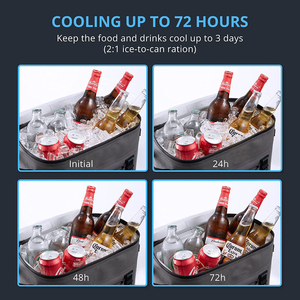 72 giờ giữ mát & ấm hơn 20L TPU cách điện ba lô chống thấm nước với 5 lớp cách nhiệt leakproof lưu trữ thực phẩm - Product Image 2