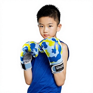Guantes de Boxeo Profesionales Personalizados con Nombre de Marca para Niños, Guantes de Kick Boxing, Sanda, Muay Thai, MMA, Entrenamiento, Impermeables, Transpirables, de Cuero PU - Product Image 2