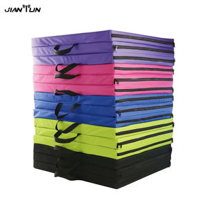 Tapis de sol de gymnastique à trois volets en mousse haute densité Portable <span class=keywords><strong>danse</strong></span> Yoga barre d'haltères tampons de chute approvisionnement en gros d'usine - Product Image 6