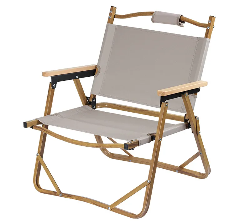 고품질 레트로 휴대용 접이식 의자 아늑한 레저 캠핑 낚시 의자