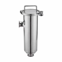 Filtre de pipeline sanitaire personnalisé en acier inoxydable, droit ou coudé, duplex, pour l'industrie du jus, du lait, du vin et des liquides