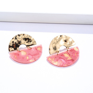 Sdell cao cấp hot-bán thiết kế độc đáo phóng đại Acrylic Acetate nối nhiều màu kẹo thời trang phụ nữ thả bông tai - Product Image 2