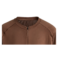 Ensemble de survêtement 2 pièces pour homme 2027 – Col montant demi-zip à manches longues, séchage rapide – Personnalisable OEM/ODM – Idéal pour la gym et la course à pied