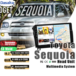 เครื่องเล่นมัลติมีเดียสำหรับรถยนต์ชุดเครื่องเสียงสเตอริโอ<span class=keywords><strong>10</strong></span>นิ้ว วิทยุแอนดรอยด์8 + 256กรัมหน้าจอ CarPlay สำหรับ Tacoma 2015-2023 - Product Image 1