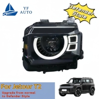 Kit de phares LED améliorés style Defender pour Jetour Traveler T2 avec feux de jour DRL Plug & Play