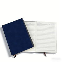 Carnet à couverture en cuir PU A5 du fabricant, pages intérieures lignées blanc ivoire personnalisées, bloc-notes créatif pour le bureau, cadeau écologique