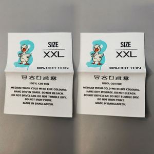 Custom Woven Damask <b>Clothes</b> Labels Popular Selling Cloth <b>Tag</b> Logo White Woven Label <b>Tag</b> for Clothing - Product Image 3