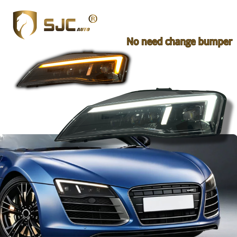 Sjc LED Headlight Assembly For Audi R8 2007-2014 LED DRL