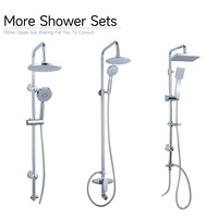 Tuyau de douche professionnel en acier inoxydable 304 chromé avec double interverrouillage extra long pour la collection de produits de salle de bain modernes