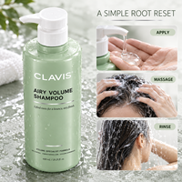 Shampooing Volumisant Rafraîchissant Personnalisé 600ml, Marque Privée, Contrôle du Sébum, Rehaussement des Racines pour Cheveux Gras et Plats, Qualité Salon, Fournisseur d'Usine