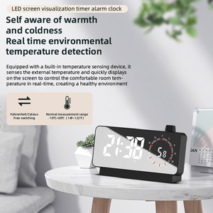 Đồng hồ báo thức với bộ đếm thời gian kỹ thuật số Đồng hồ để bàn Pin hoạt động đếm ngược cho Nghiên Cứu Văn phòng đồng hồ báo thức cho phòng ngủ - Product Image 5