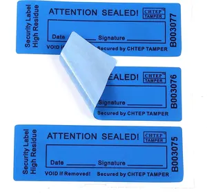 Security circular hologram labels warranty tamper proof void sticker for envelope