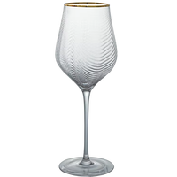 Verres à vin blanc modernes, écologiques, à texture carrée ondulée, motif élégant, décoration en feuille d'or sans plomb, pour les fêtes