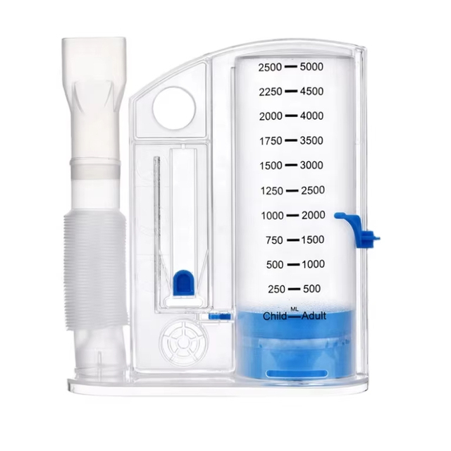 Large Volume 5000ml Medical Spirometer Breath Lung Breathing Trainer Incentive Rehabilitation Equipment