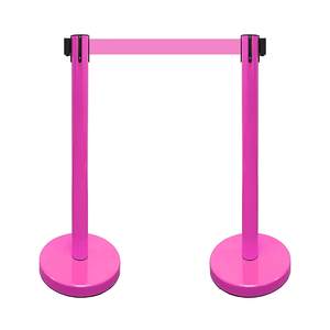 Correa retráctil de barandilla, correa de Color <span class=keywords><strong>rosa</strong></span> de stanchion, para museo - Product Image 5