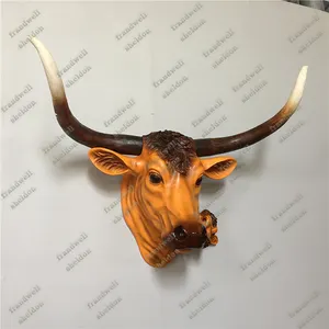 牛の壁掛け装飾/牛の壁装飾オフィス用/牛の頭の装飾小道具