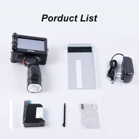 Impresora de Inyección de Tinta Manual Portátil para Cajas de Cartón, Bolsas de Plástico, Impresión de Fecha y Código de Lote, Portátil, 12.7mm, Alimentada por Batería