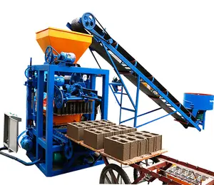 Easy to Operate Sand and Plastic Clay Solid Mud Color Paving Block Mold Hollow Block Making Machine Supplier