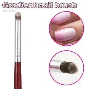 1 Pc Professional Nail Art <b>Brush</b> Gradient Nail <b>Brush</b> Manicure Gel Polish <b>Brush</b> Gradual Color Blooming Nail Drawing Pen - Product Image 1
