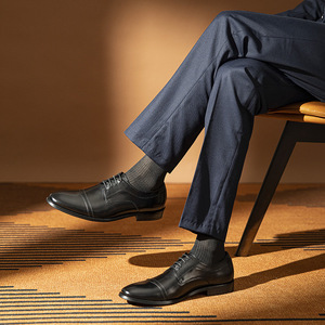 Zapatos de Hombre 2025 de Alta Calidad a Precio de Fábrica, Nuevos, de Cuero Genuino, Transpirables, con Cordones, Punta en Pico, Ligeros, Antideslizantes, para Primavera/Verano - Product Image 2