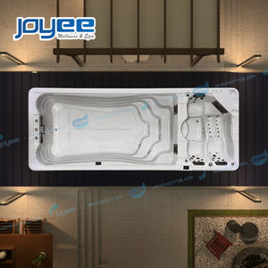 JOYEE Piscine hydro-thermale en acrylique autoportante à double zone USA avec 3 jets <span class=keywords><strong>de</strong></span> natation <span class=keywords><strong>SPA</strong></span> <span class=keywords><strong>de</strong></span> nage en plein air - Product Image 1