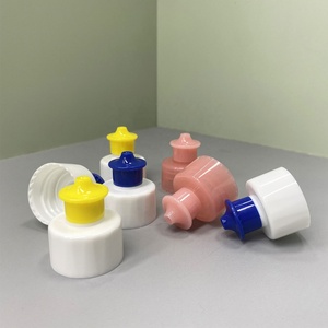 Tapa de Plástico Negra y Colorida 28/410 con Sistema de Empuje y Extracción para Detergente Lavavajillas - Product Image 3