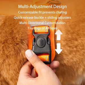 メーカー卸売 可愛い ファッション エコフレンドリー 快適 脱走防止 犬用ハーネス クイックリリース 安全 安心 ペットリードセット - Product Image 4
