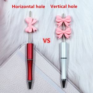 Cuentas de Silicona para Bebés, Forma de Moño, con Orificio Vertical, Masticables, Libres de BPA, de Grado Alimenticio, para Hacer Cadenas de Chupetes, Accesorios para Manualidades - Product Image 3