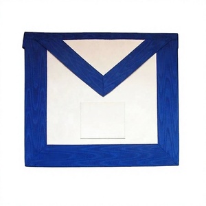Delantal de piel de cordero AASR Scottish Rite de 12 ° grado Protección de cuero de bolsillo delantero con estilo liso diario - Product Image 1