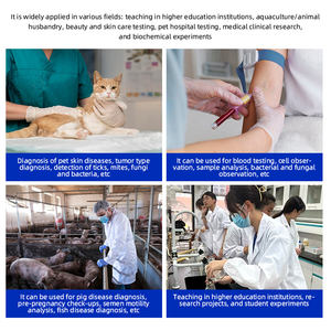 MSD105-T生物顕微鏡三眼ヘッド光学大学実験室目的レンズデスクトップ医学研究測定 - Product Image 3