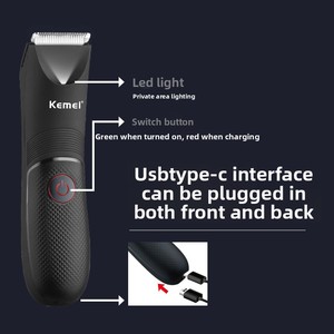 KM-1838 Rasoio Multifunzione USB con Lama in Ceramica per Depilazione e Rifinitura di Tutto il Corpo, Uso Domestico - Product Image 3