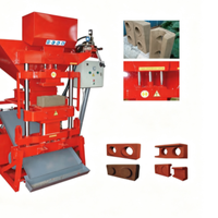 Machine à fabriquer des briques portable QT4 15 avec conception d'installation flexible pour la construction de logements ruraux
