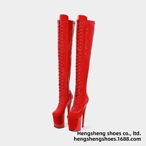 <span class=keywords><strong>Botas</strong></span> <span class=keywords><strong>de</strong></span> Pole Dance Europeas Americanas Transpirables e Impermeables con Cierre, <span class=keywords><strong>Plataforma</strong></span> Alta y Tacón <span class=keywords><strong>de</strong></span> 20cm para Invierno - Product Image 6
