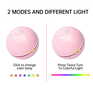 Juguetes Automáticos Inteligentes para Gatos, Bola Interactiva con Catnip, Recargable por USB, Rotación Automática, Plumas LED Coloridas, Campanas, Juguetes para Gatos y Gatitos - Product Image 6