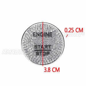 Cubierta Decorativa para Botón de Encendido/Apagado de Motor sin Llave para Mercedes Benz Clase C W205 Clase GLC, Adhesivo Interior Automotriz - Product Image 2