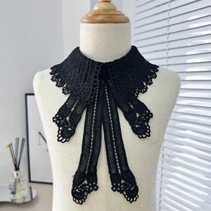 Ahueca hacia fuera Bowknot decorativo falso Collar accesorios a juego vestido camisa Collar <span class=keywords><strong>para</strong></span> chal - Product Image 5