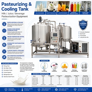 Pasteurizador de Leche y Zumo de Fruta de 1000 Litros, Tanque Pasteurizador Pequeño, Máquina de Pasteurización de Leche y Huevo de Doble Pared - Product Image 6