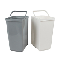 Seau de rangement ouvert de 10 L pour la cuisine, pour le recyclage des déchets alimentaires, poubelle en plastique