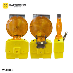 ไฟกระพริบสีเหลืองอำพัน2 LED สวิตช์ภายนอกชาร์จไฟได้ไฟกระพริบพลังงานแสงอาทิตย์ - Product Image 2