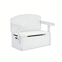 Ensemble table et chaises pour enfants avec organisateur de rangement, mobilier pour tout-petits, banc de rangement en bois pour jouets avec poignée