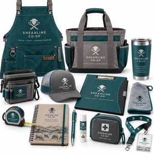 Sheep Cooperative Member Merchandise Custom Work Aprons Tool Bags Caps Tumblers Lanyards and Branded Farm Staff Gifts for Teams - Product Image 1