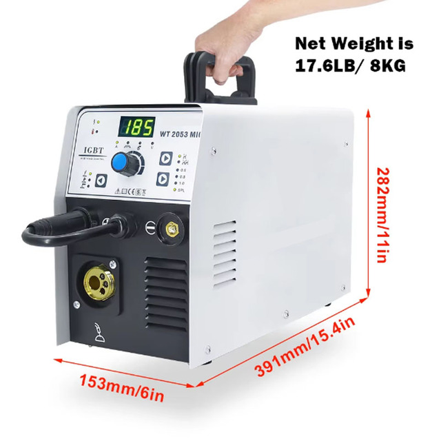 German No Gas MIG LIFT TIG MMA Welders Mini Compact Portable Welding Machine WT2053