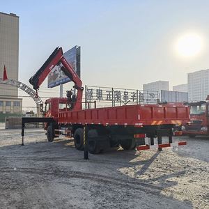 รถบรรทุกติดเครนพับได้ Dongfeng K5 6x4 ขนาด 12 ตัน สำหรับยกและขนส่ง - Product Image 6
