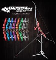 Topoint UNISON 21 pouces compétition Takedown arc classique Riser gauche/droite ILF aluminium CNC 6061-T6 poignée avec poignée en plastique
